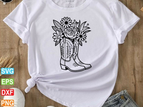 Boot Flower SVG: A Wild-West Embroidery Design Review