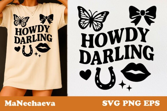 Coquette Cowgirl SVG Howdy Darling