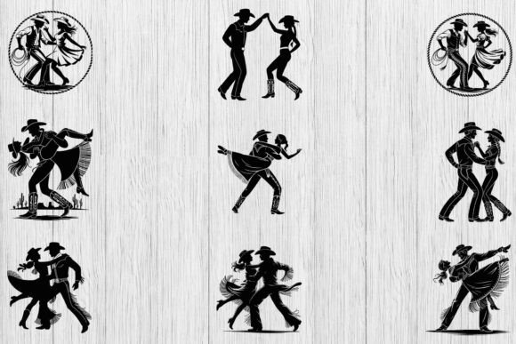Cowboy and Cowgirl Dancing SVG Bundle Review for Real Projects