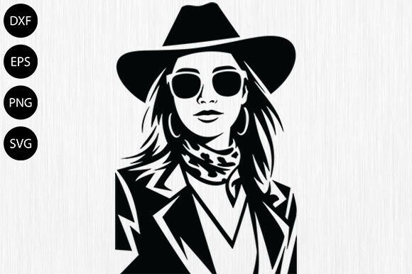 Cowboy Boots and Cowgirl SVG for Embroidery Projects