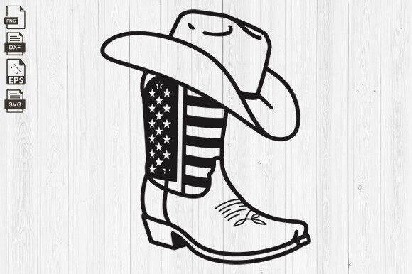 Cowboy Boots, Cowboy Hat, USA Flag SVG Review for Real Projects