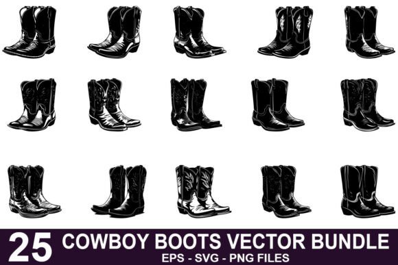 Cowboy Boots Vector Bundle Review for Real Embroidery Projects