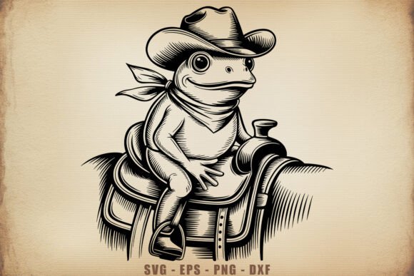 Cowboy Frog on Saddle SVG: A Designer’s Practical Take