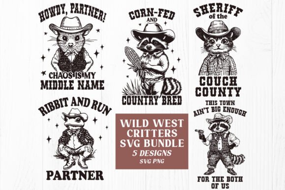 Wild West Critters SVG Bundle - 5 Design Review